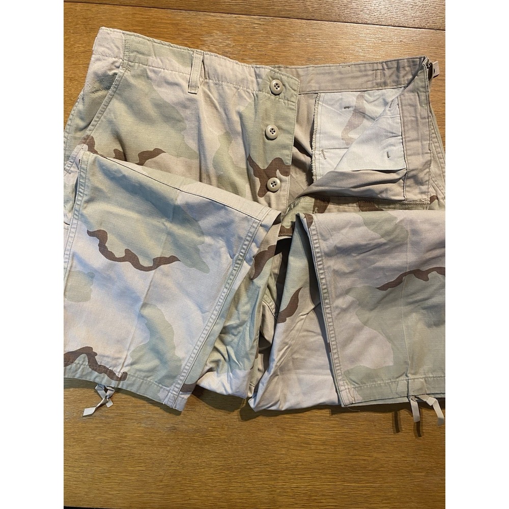 Y2K US Army Desert Camo BDU Pants Ripstop Utility Techwear Grunge 32x31
